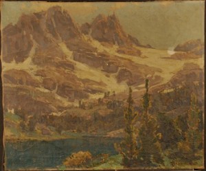 Sierra Lake Scene by Edgar Payne, Before Conservation
