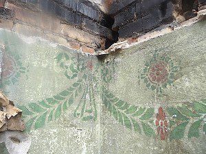 historical decorations discovered in fire debris